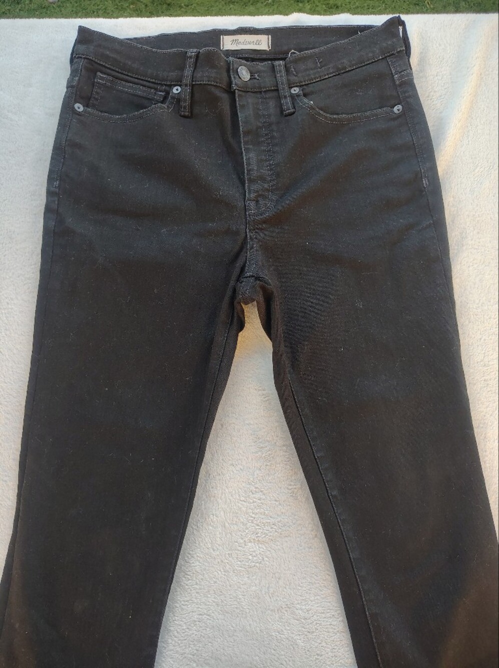 Madewell High rise-skunny Jeans in Black Wash